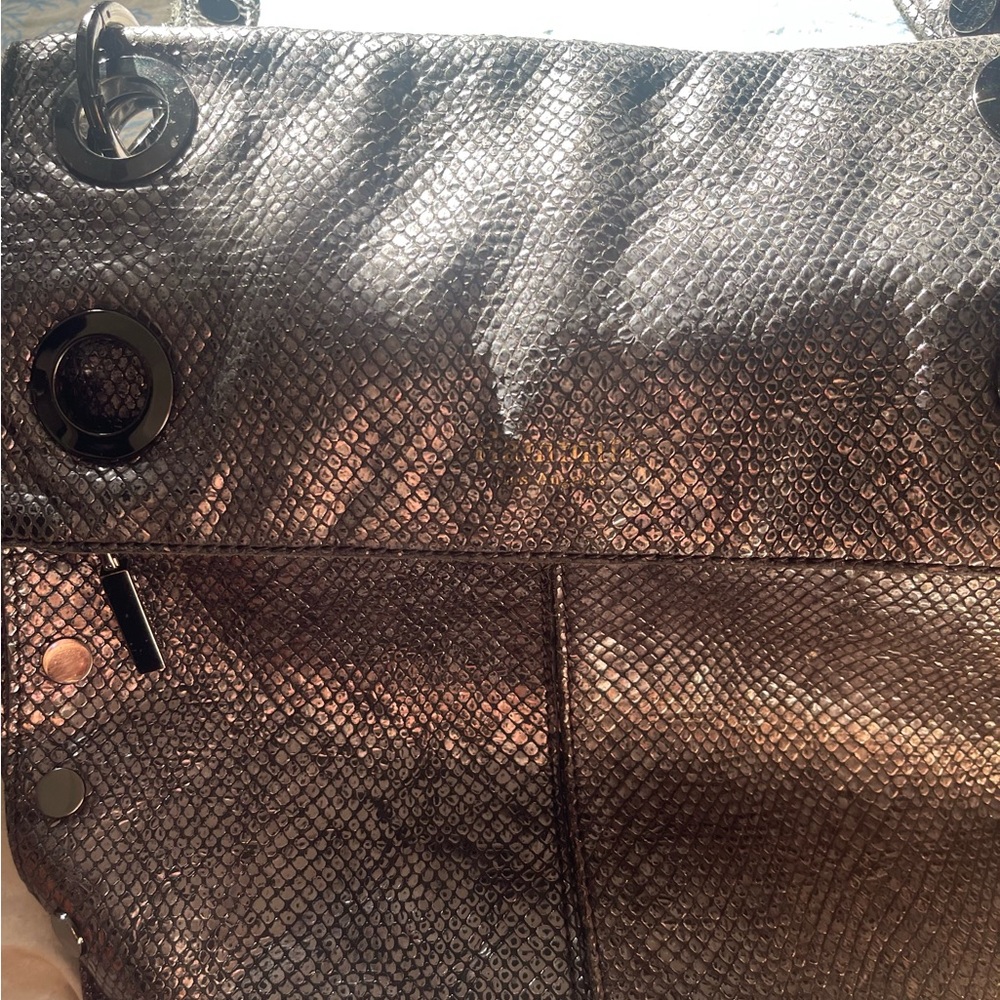 Hammitt Shimmering Silver Shoulder Bag